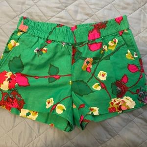J.Crew Floral Linen Shorts